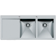 CHIUVETA BUCATARIE FOSTER QUADRA 1228 051, CU 2 CUVE SI PICURATOR / STANG, INOX PERIAT