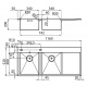 CHIUVETA BUCATARIE FOSTER NEW WAVE 1420 001, CU 2 CUVE SI PICURATOR / STANG, INOX PERIAT