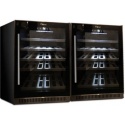 Vitrina de vinuri Datron usa dubla 102 sticle 2 zone temperatura C° negru