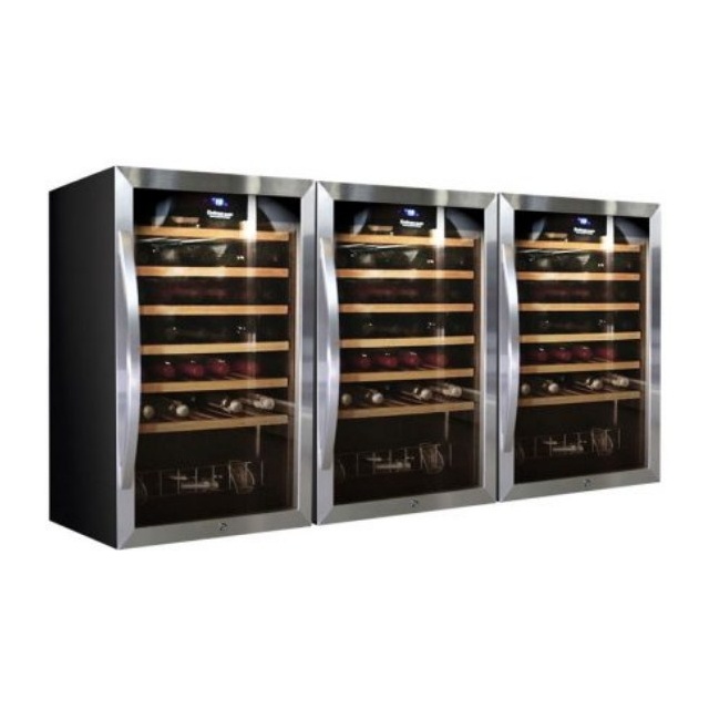 Vitrina de vinuri Arte Vino OXP1T98NPD capacitate 98 sticle temperatura 0/+35°C negru