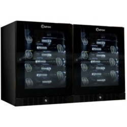 Vitrina de vinuri Datron Luxury show usa dubla 80 sticle 2 zone temperatura C° negru