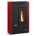 Sobă Extraflame Nordica LUISELLA pe peleți schimbător de căldură 4,4 kw - bordeaux