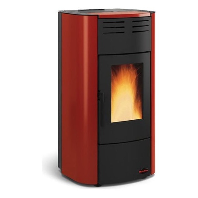 Soba Extraflame Nordica RAFFAELLA IDRO 2.0 peleți din lemn de încălzire 19,0 kw - bordeaux