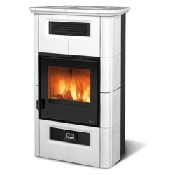 Sobă cu lemne Extraflame Nordica WANDA CLASSIC EVO cu aer cald 9 kw - alb