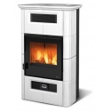 Sobă cu lemne Extraflame Nordica WANDA CLASSIC EVO cu aer cald 9 kw - alb