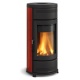 Sobăcu lemne Extraflame Nordica HELGA EVO, cu aer cald prin convecție naturală 7 kw - bordeaux