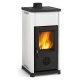 Sobă cu lemne Extraflame Nordica TEA cu aer cald prin convecție naturală 7 kw - alb
