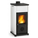 Sobă cu lemne Extraflame Nordica TEA cu aer cald prin convecție naturală 7 kw - alb