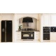 Cuptor cu microunde incorporabil Lofra Dolce Vita, 60x46cm, 6 functii gatire, 38 l, gril, Negru mat