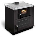 Sobă pe lemne Extraflame Nordica VERONA cu aer cald prin convecție naturală 8 kw - negru-antracit înveliș din oțel