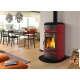 Sobă pe lemne Extraflame Nordica NORMA S IDRO DSA cu încălzirea apei de 20 kw - bordeaux