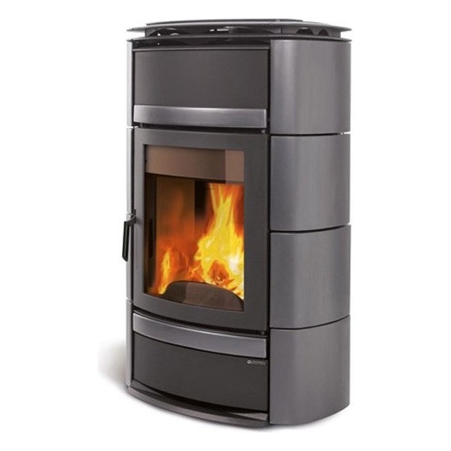 Sobă pe lemne Extraflame Nordica NORMA S EVO IDRO DSA pentru apa de incalzire 18 kw - titan