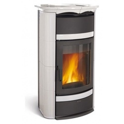 Sobă pe lemne Extraflame Nordica NORMA S EVO IDRO DSA pentru apa de incalzire 18 kw - alb