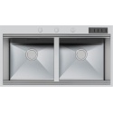 JOLLYNOX 1CCR60MN COMBINATE 60, PENTRU BUCATARIE INCORPORATA, CU 4 ARZATOARE + CUPTOR ELECTRIC, NEGRU MAT