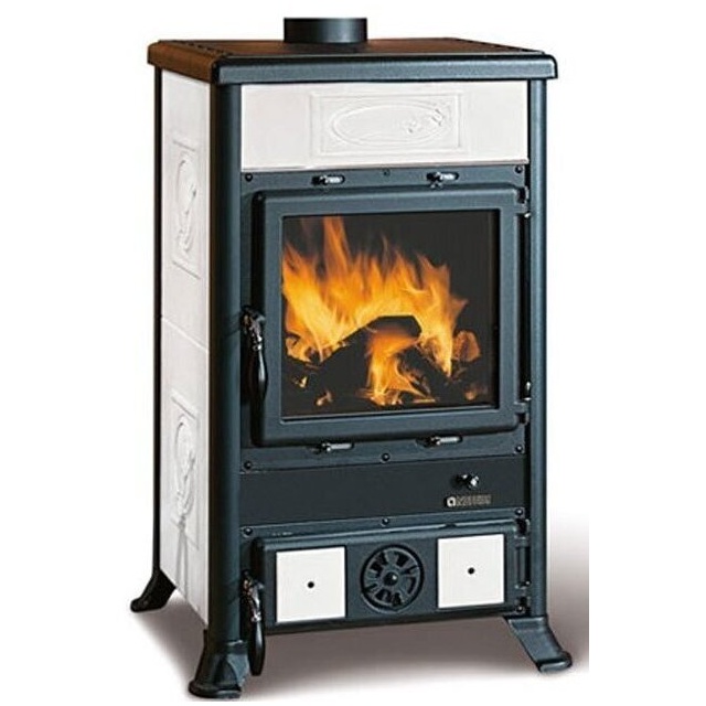 Sobă pe lemne Extraflame Nordica ROSSELLA R1 BII cu aer cald prin convecție naturală 9 kw - alb