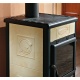 Sobă pe lemne Extraflame Nordica ROSSELLA R1 BII cu aer cald prin convecție naturală 9 kw - alb