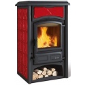 Sobă pe lemne Extraflame Nordica GISELLA , cu aer cald prin convecție naturală 8 kw - bordeaux