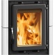 Sobă pe lemne Extraflame Nordica EMILIANA - BIANCO INFINITY 6,5 kw - 186 m³ încălzită - alb infinit