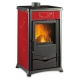 Sobă pe lemne Extraflame Nordica ROSSELLA PLUS, cu aer cald prin convecție naturală 8 kw - bordeaux