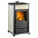 Sobă pe lemne Extraflame Nordica ROSSELLA PLUS, cu aer cald prin convecție naturală 8 kw - pergament antic