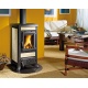 Sobă pe lemne Extraflame Nordica FULVIA, cu aer cald prin convecție naturală și 6 kw - bordeaux