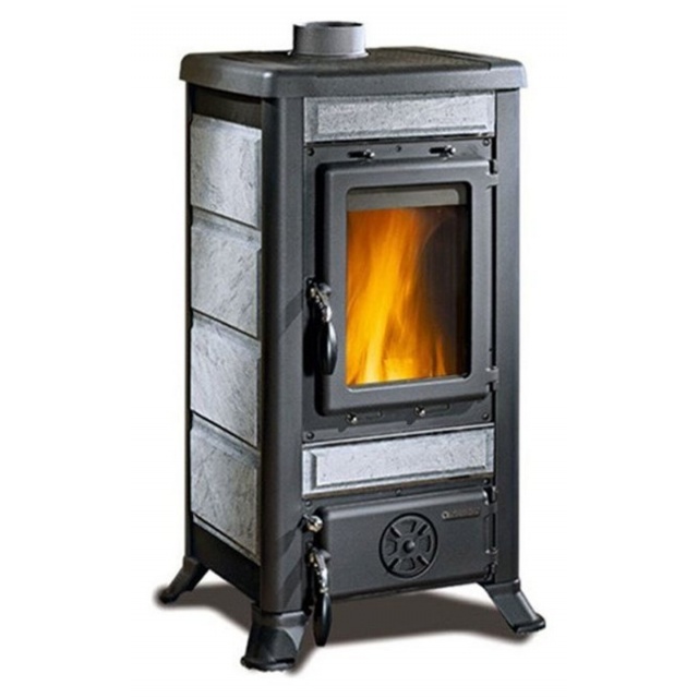 Sobă pe lemne Extraflame Nordica FULVIA, cu aer cald prin convecție naturală și 6 kw - piatra naturala