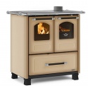 Sobă pe lemne Extraflame Nordica FAMILY 3,5 - CAPPUCCINO 6.5 kw - 186 m³ încălzit - cappuccino - placaj din oțel porțelan