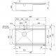 CHIUVETA BUCATARIE FOSTER MILANELLO WORKSTATION 1040051, CU PICURATOR / STANGA, INOX PERIAT