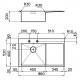 CHIUVETA BUCATARIE FOSTER MILANELLO WORKSTATION 1414 001, CU PICURATOR / STANGA, INOX PERIAT