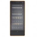 Vitrina frigorifica vinuri Enofrigo I.AM H2000 Fit Ventilated Tropical, capacitate 179 sticle, +2+10/ +12+20°C, negru/lemn