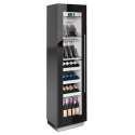 Vitrina frigorifica vinuri Enofrigo Miami Medium RF R, capacitate 108 sticle, 1 zona temperatura +4/+18 °C, negru