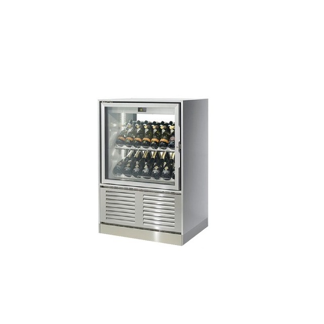Vitrina frigorifica vinuri Enofrigo Enogalax H1200/GM2C1V, 1 deschidere, capacitate 228l, zona racire +4/+18, inox