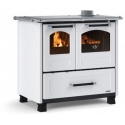 Sobă pe lemne Extraflame Nordica FAMILY 4,5 cu aer cald convecție naturală 7.5 kw alb - placaj din oțel porțelan