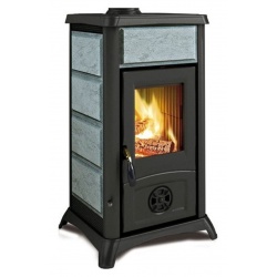 Sobă pe lemne Extraflame Nordica GEMMA cu aer cald prin convecție naturală și 6 kw - piatra naturala