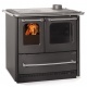 Sobă pe lemne Extraflame Nordica SOVRANA EASY EVO cu convecție naturală cu aer cald 9,0 kw antracit negru- din oțel porțelan