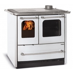 Sobă pe lemne Extraflame Nordica SOVRANA EASY EVO cu convecție naturală cu aer cald 9,0 kw placaj din oțel porțelan