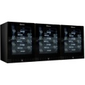 Vitrina de vinuri Datron Luxury show usa dubla 120 sticle 3 zone temperatura C° negru