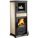 Sobă pe lemne Extraflame Nordica ROSSELLA PLUS FORNO EVO, cu aer cald prin convecție naturală 9 kw - pergament antic art