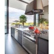 Aragaz Lofra Maxima MG96 MF/C, 90x60 cm, gaz, 5 arzatoare, grill electric, timer, aprindere electronica, inox