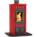 Sobă pe lemne Extraflame Nordica GAIA, cu aer cald prin convecție naturală și 6 kw - bordeaux