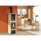 Sobă pe lemne Extraflame Nordica GAIA FORNO, cu aer cald prin convecție naturală și 6 kw - bordeaux