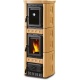 Sobă pe lemne Extraflame Nordica GAIA FORNO, cu aer cald prin convecție naturală și 6 kw - pergament