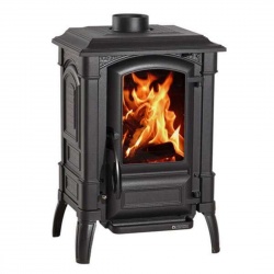 Sobă pe lemne Extraflame Nordica GIULIETTA X 4.0 de 6,5 kw - 186 m³ încălzite - negru antracit - integral din fontă emailată