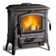 Sobă pe lemne Extraflame Nordica SETTA EVO 4.0 din fontă 7,3 kw - 209 m³ încălzite - negru - integral din fontă emailată