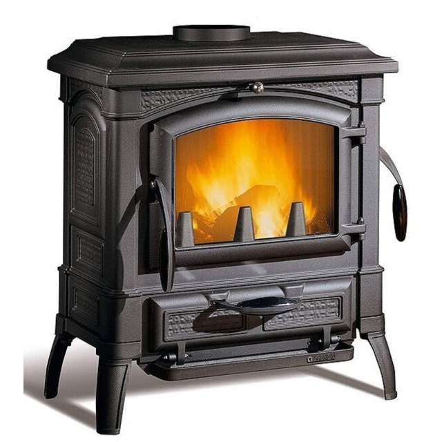 Sobă pe lemne Extraflame Nordica SETTA EVO 4.0 din fontă 7,3 kw - 209 m³ încălzite - negru - integral din fontă emailată