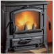 Sobă pe lemne Extraflame Nordica SETTA EVO 4.0 din fontă 7,3 kw - 209 m³ încălzite - negru - integral din fontă emailată