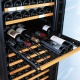 Vitrina de vinuri Datron profesional luxury line usa dubla 340 sticle 3 zone temperatura C° negru