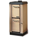 Sobă pe lemne Extraflame Nordica MIGNON, cu aer cald prin convecție naturală 4 kw - cappuccino înveliș din oțel