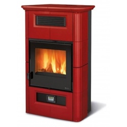 Sobă cu lemne Extraflame Nordica WANDA CLASSIC EVO cu aer cald 9 kw - bordeaux