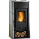 Soba pe lemne Extraflame Nordica ASIA BII, cu aer cald prin convecție naturală și 6 kw - piatra naturala